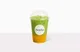 Matcha mango latte